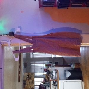 Forever 21  pink corduroy overall dress